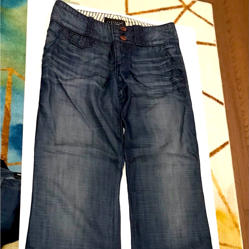 Women’s Sanctuary Los Angeles Wide-Leg Jeans in Dark Blue